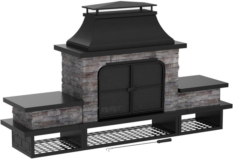 Sunjoy 841057165089 Outdoor Fireplace