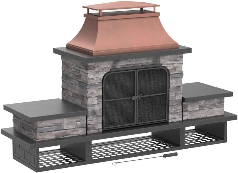 Sunjoy 841057165072 Outdoor Fireplace