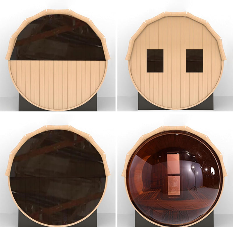 Benovo BN-SMT-1224 2-8 Outdoor Barrel Sauna Kit