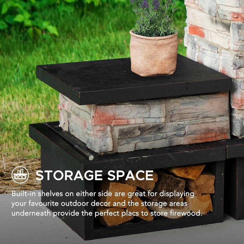 Sunjoy 841057165072 Outdoor Fireplace