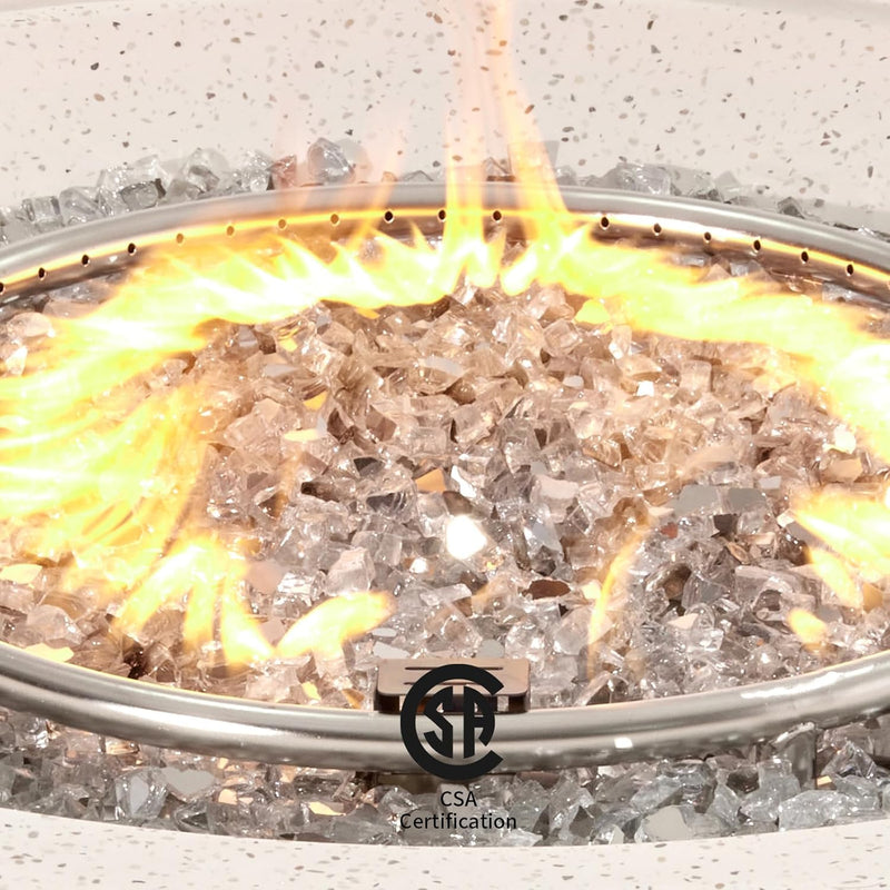 COSIEST 712636976573 Propane Fire Pit Coffee Table 42 inch