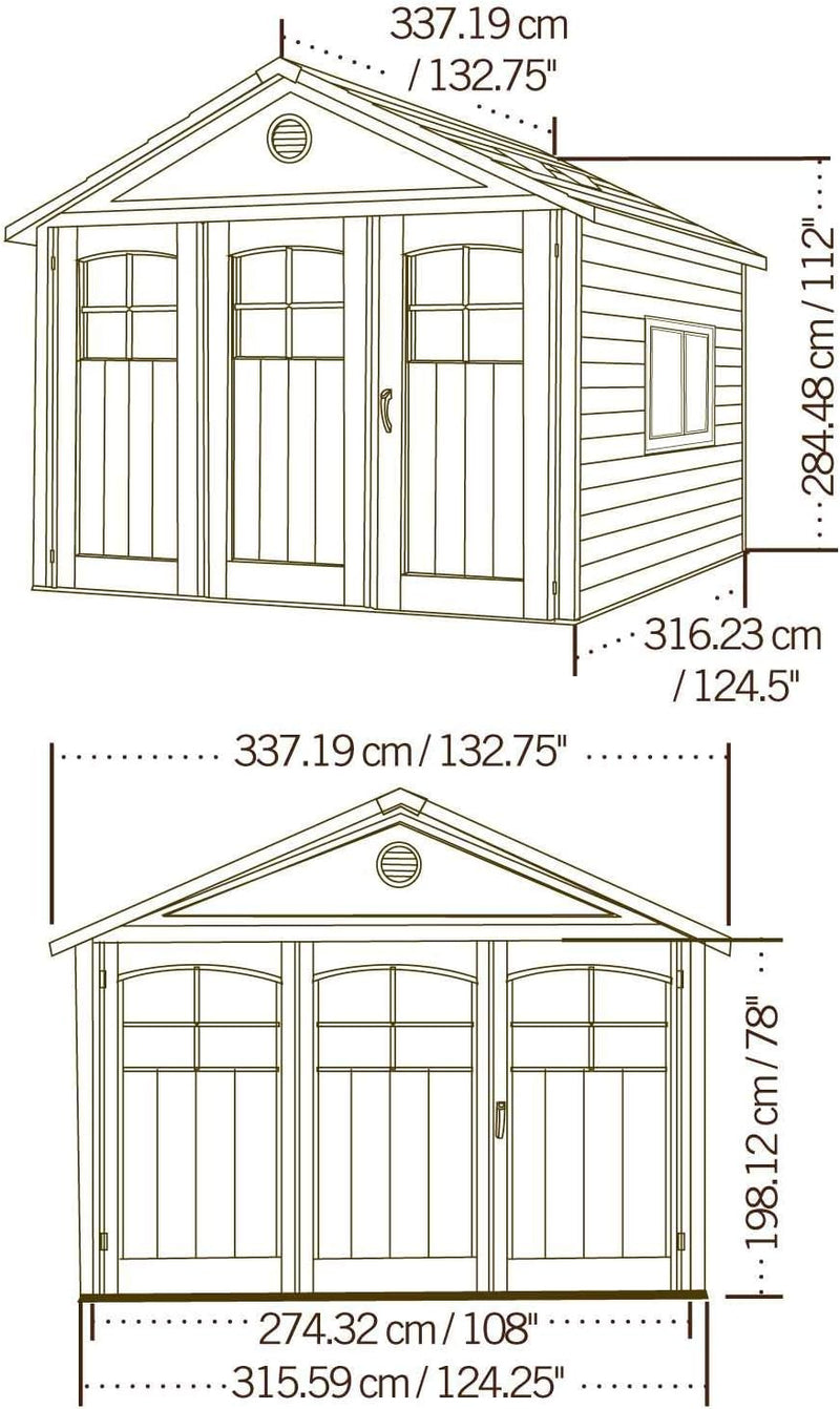 Lifetime 60187 11 x 11'. Outdoor Storage Shed