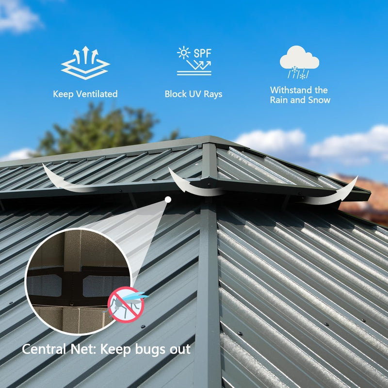 Ginkartu 750027631434 Outdoor Hardtop Pavilion