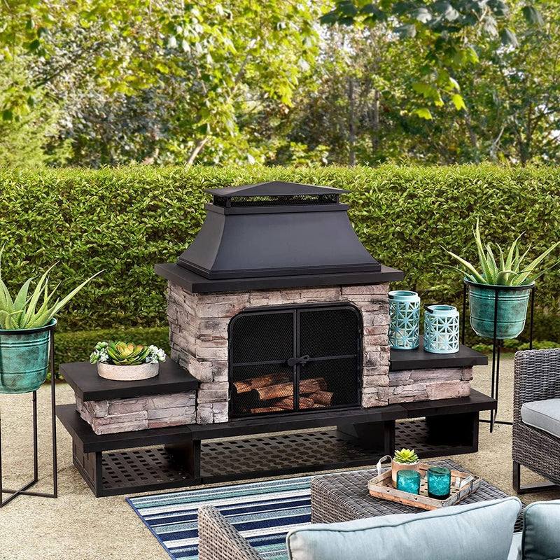 Sunjoy 841057165089 Outdoor Fireplace