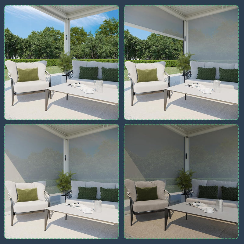 MELLCOM Motorized Louvered Pergola 10x20
