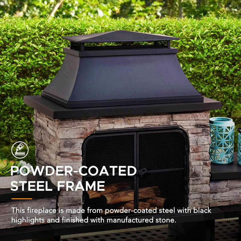 Sunjoy 841057165089 Outdoor Fireplace
