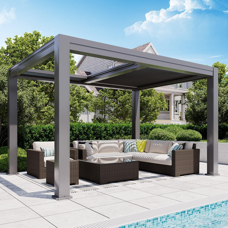 MELLCOM Motorized Pergola 10x13