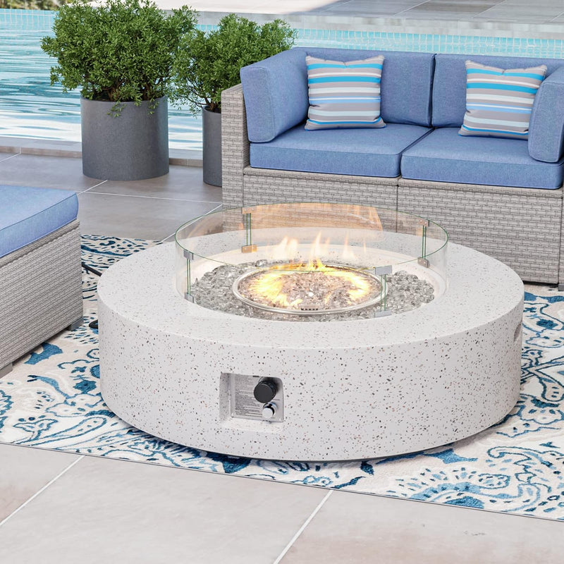 COSIEST 712636976573 Propane Fire Pit Coffee Table 42 inch