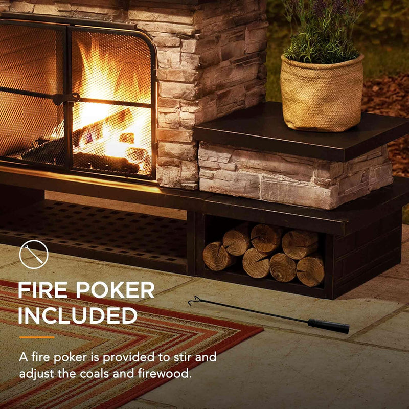 Sunjoy 841057165072 Outdoor Fireplace