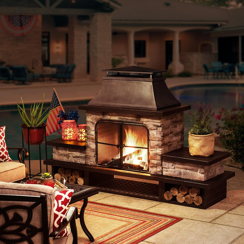 Sunjoy 841057165089 Outdoor Fireplace