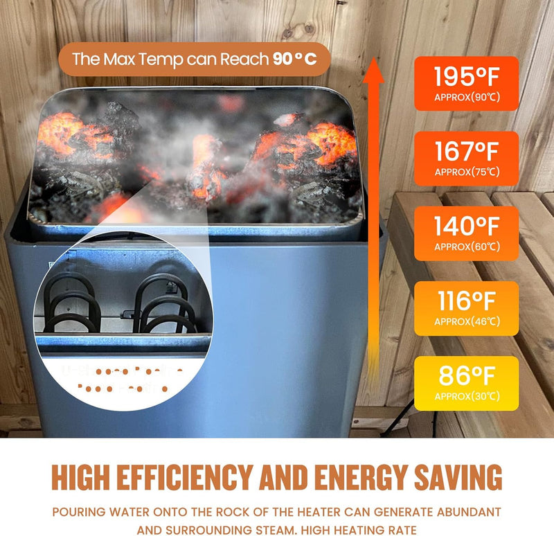 Outexer HY9 Outdoor 4-5 Person Spruce Wood Sauna