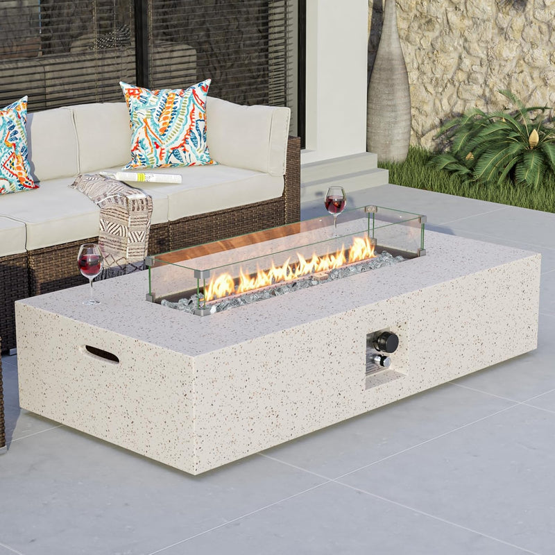 COSIEST 722385615234 Fire Pit Table, 56" x 28"