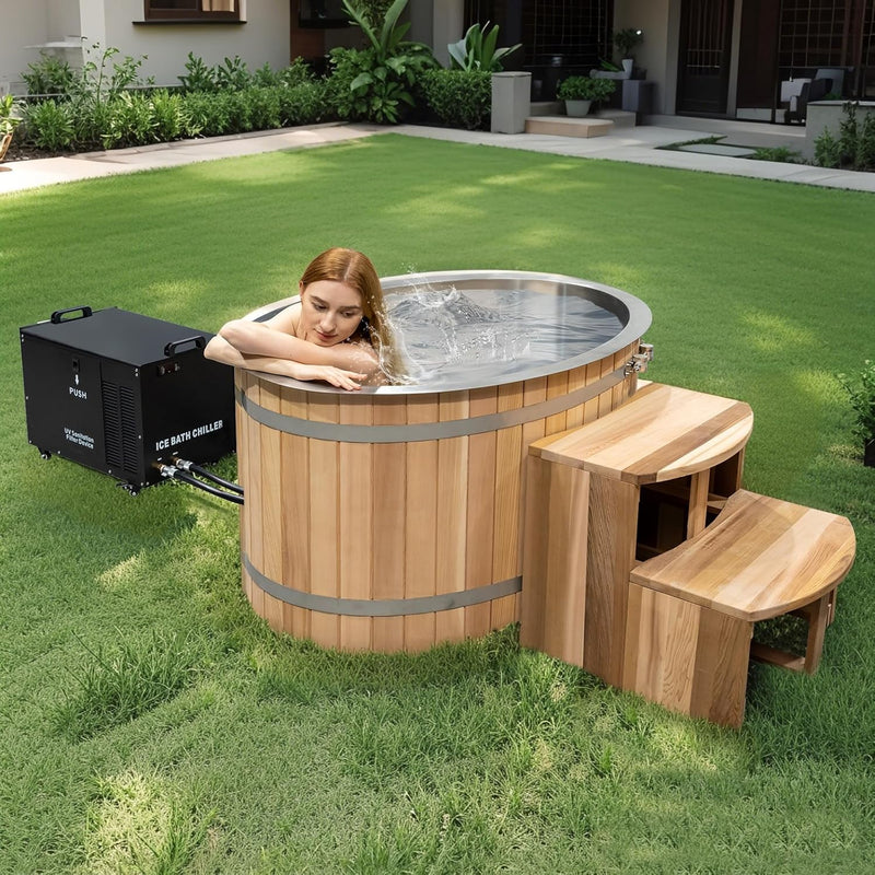 Aurgod SMT-HIR13072 Cold Plunge Tub 2 Person Cold Hot System