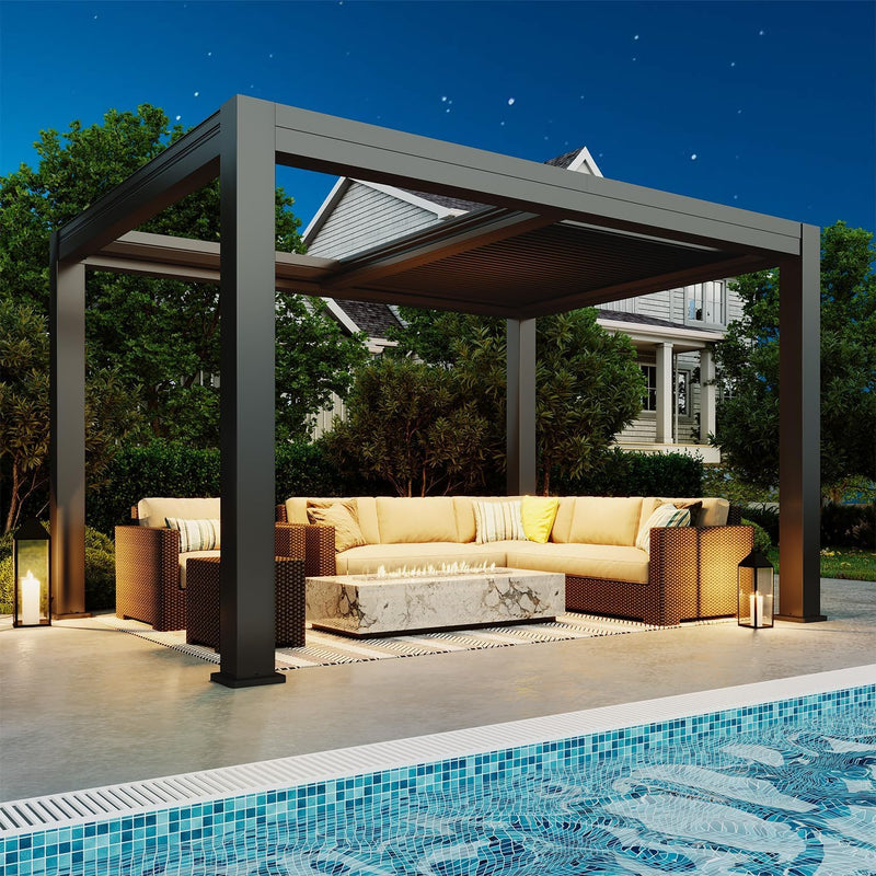 MELLCOM Motorized Pergola 10x13