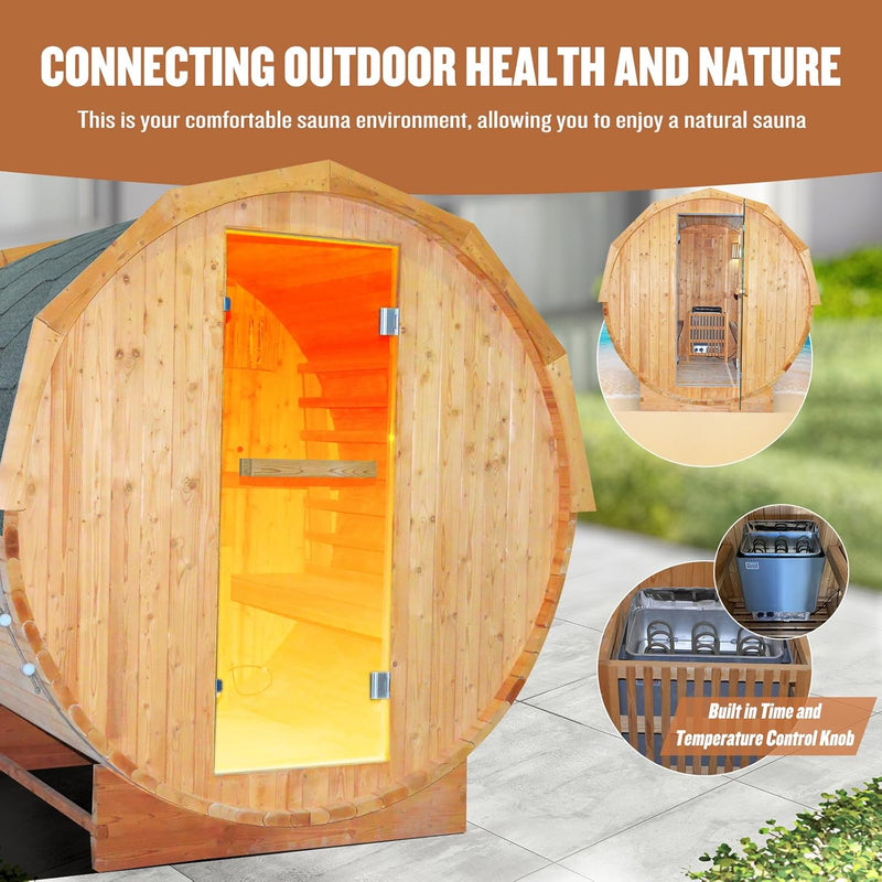 Outexer HY9 Outdoor 4-5 Person Spruce Wood Sauna