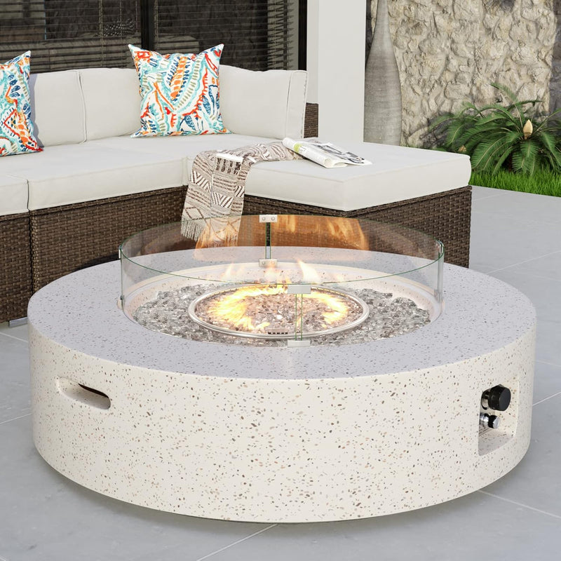 COSIEST 712636976573 Propane Fire Pit Coffee Table 42 inch