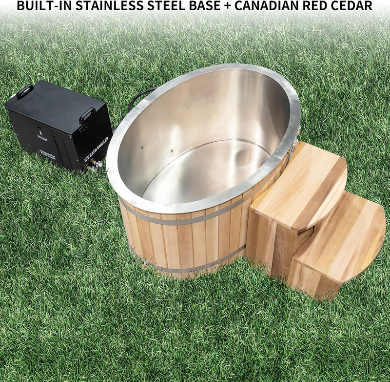 Aurgod SMT-HIR13072 Cold Plunge Tub 2 Person Cold Hot System