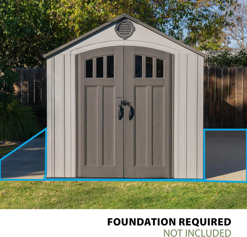 Lifetime 60470 Outdoor Storage Shed, 8x20 Ft
