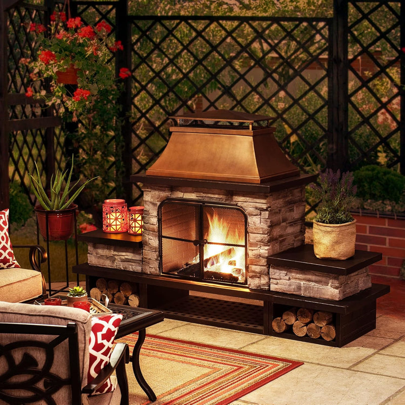 Sunjoy 841057165072 Outdoor Fireplace